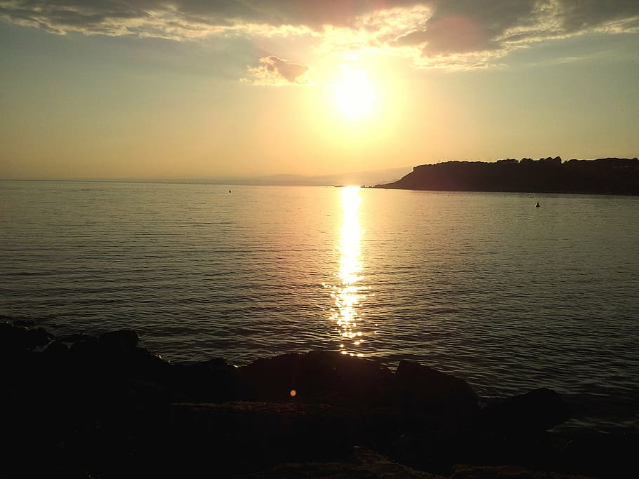 sunset, waterfront, naples, sky, sea, beauty in nature, scenics - nature HD wallpaper