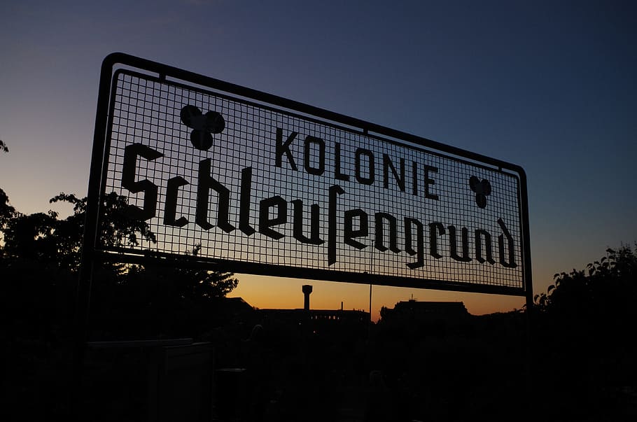 Allotment, Twilight, Sunset, sign, sport, illuminated, dusk HD wallpaper
