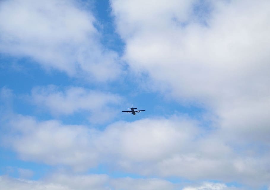 plane, flying, clouds, airplane, flight, travel, transportation HD wallpaper