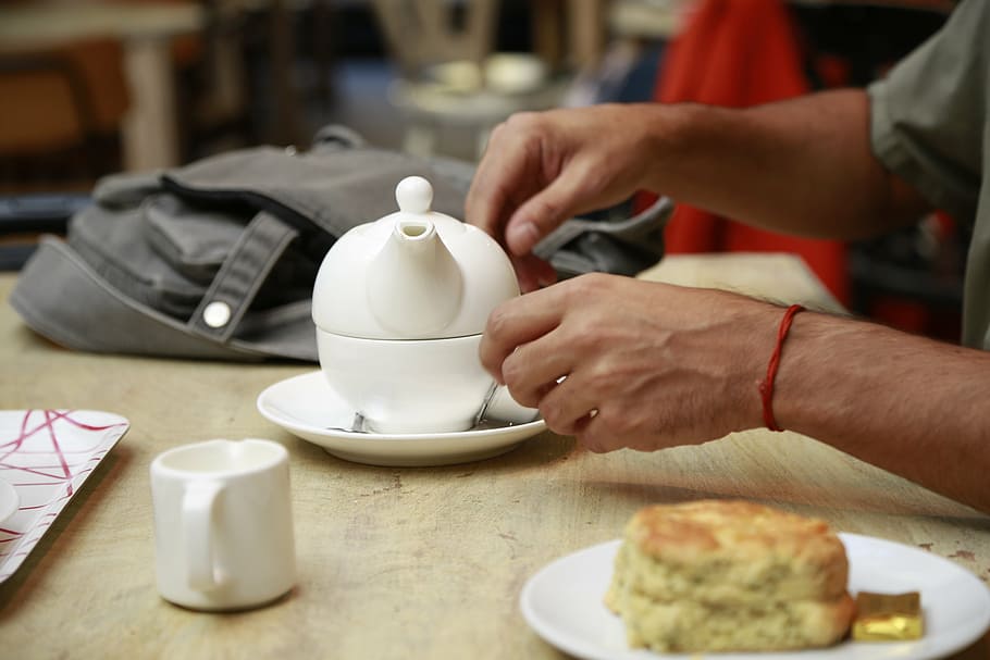 tea, breakfast, person, food and drink, hand, human hand, one person HD wallpaper