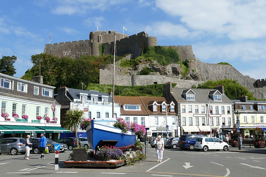 Jersey, Castle, Orgueil, Port, island of jersey, gorey, historically, HD wallpaper