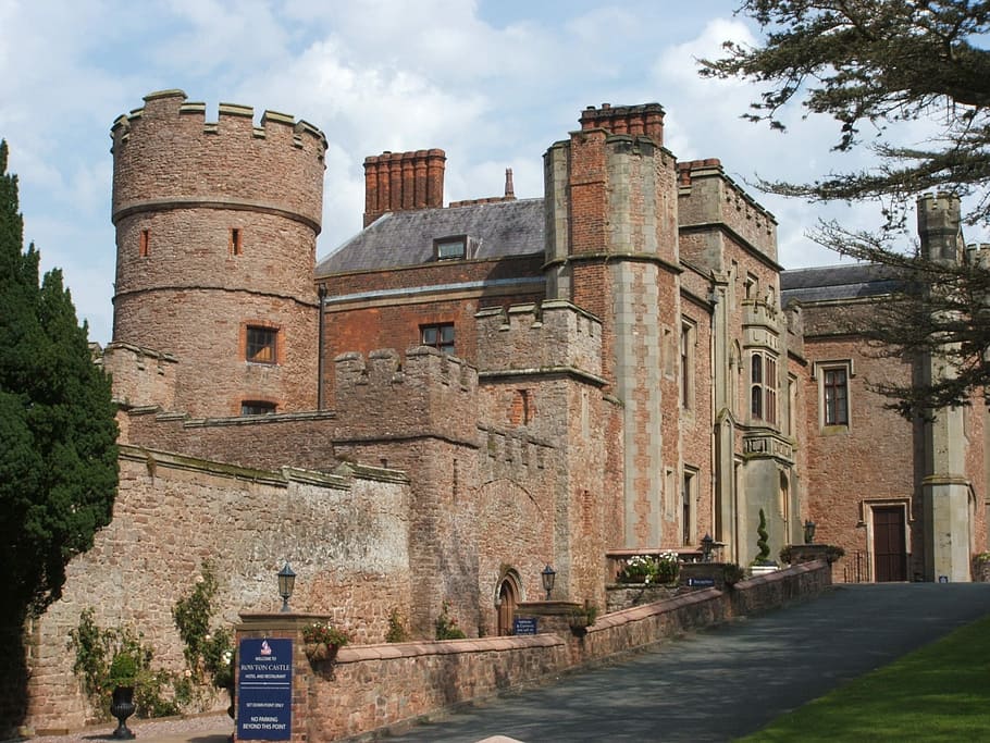 Castle, Scenery, Building, England, pictures, clouds, skies HD wallpaper