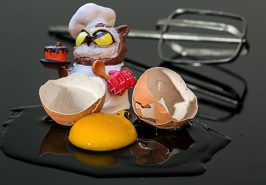 bake, baker, cake, cakes, owl, figure, funny, cute, sweet, egg HD wallpaper