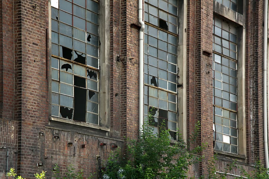 window, broken, shard, old, ruin, building exterior, architecture HD wallpaper