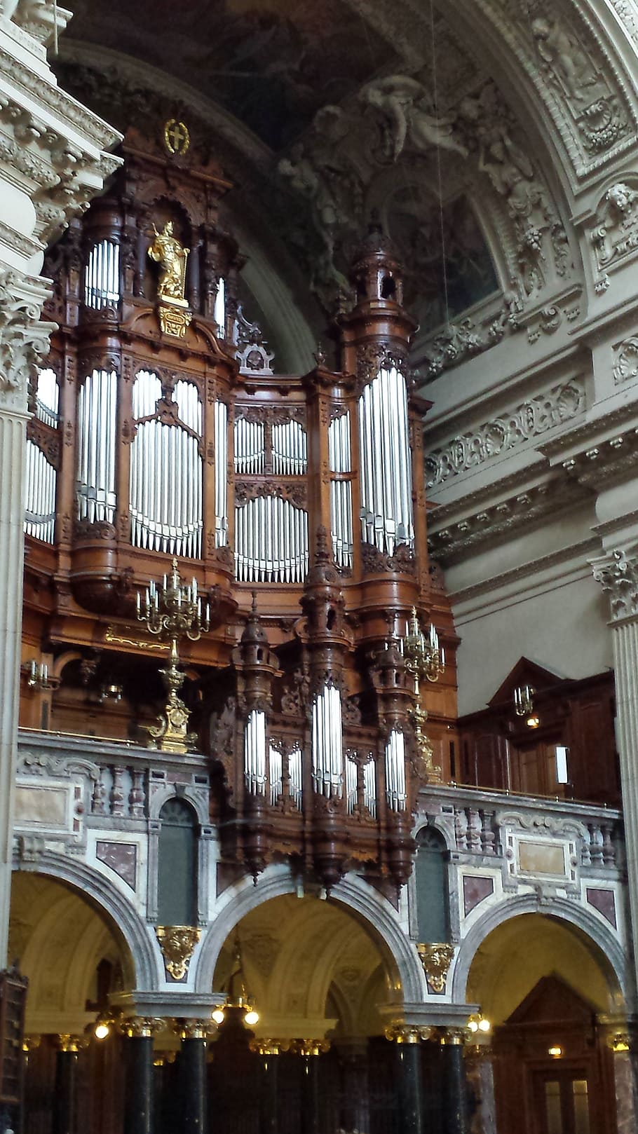 organ, dom, berlin, church, organ whistle, passau, main organ