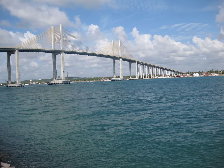landscape, mar, cloud, bridge, built structure, architecture HD wallpaper