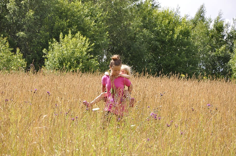 Nature, Childhood, Summer, young, happy, holiday, joy, outdoor HD wallpaper