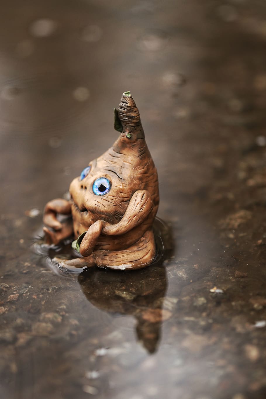figure, rain, water, animal, animal themes, animal wildlife HD wallpaper