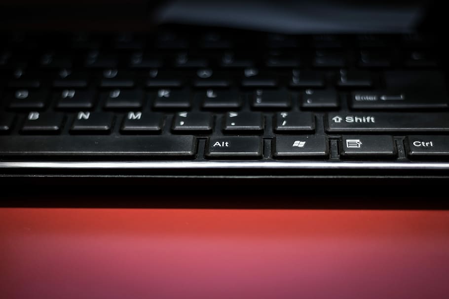 Keyboard, Computer, Work, Desk, Computers, work desk, equipment HD wallpaper