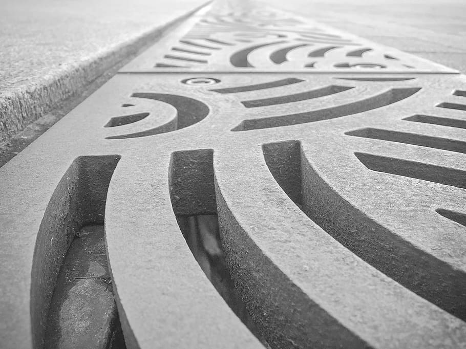 still, floor, grills, grates, swirls, concrete, pavement, patterns HD wallpaper