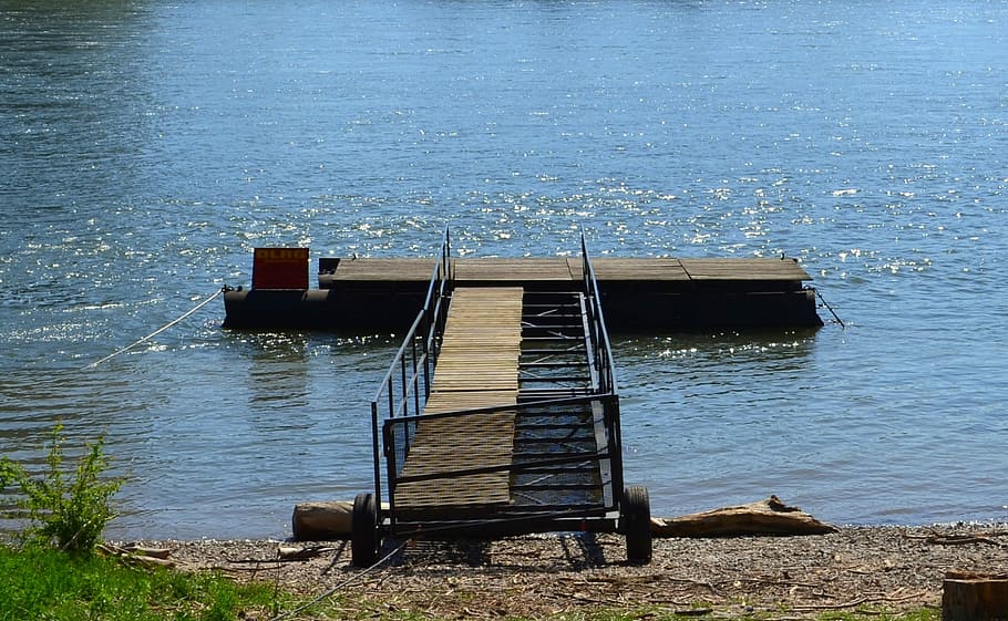 Web, Jetty, Lake, Water, Waters, Nature, boot, wood, port, river HD wallpaper