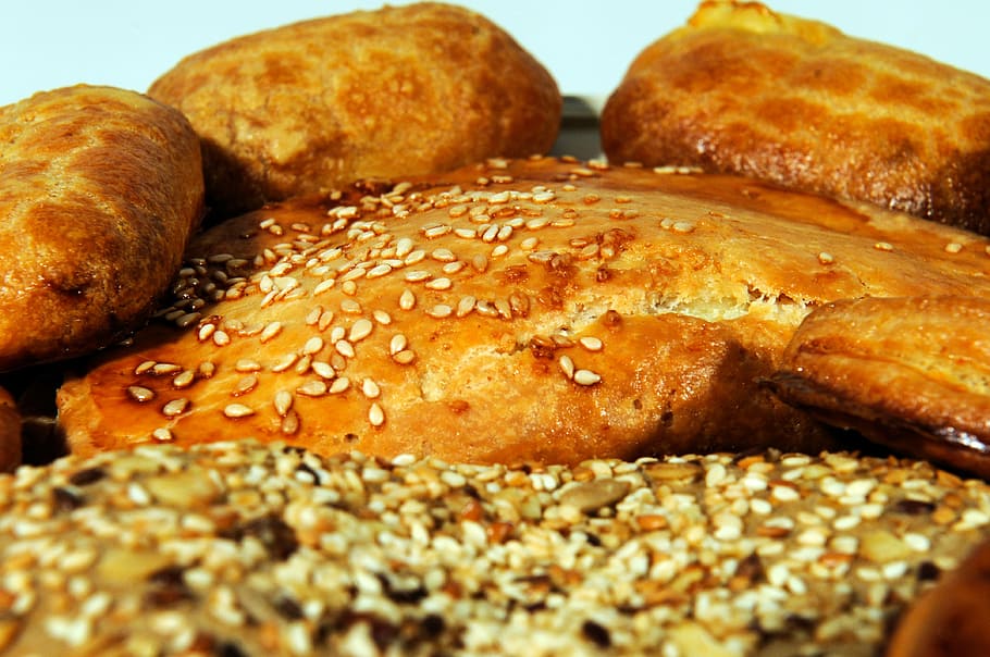 cookies, bread, grains, food, food and drink, freshness, close-up HD wallpaper