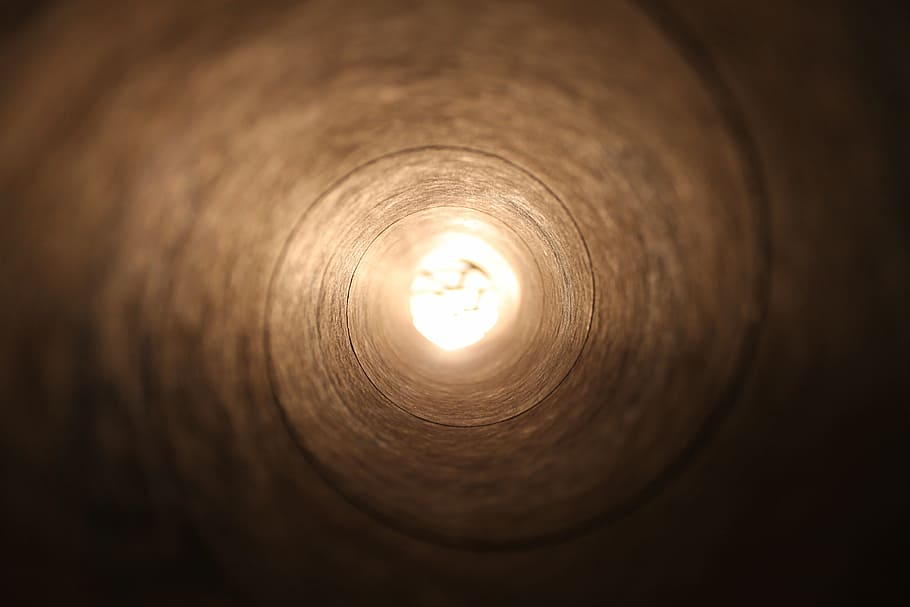 worm's-eye view photography of hole, inside, small, room, swirl, HD wallpaper