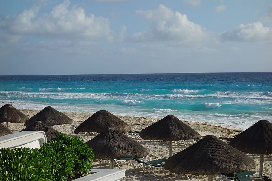 Cancun, Rest, Beach, Landscape, relaxation, holiday, beauty HD wallpaper