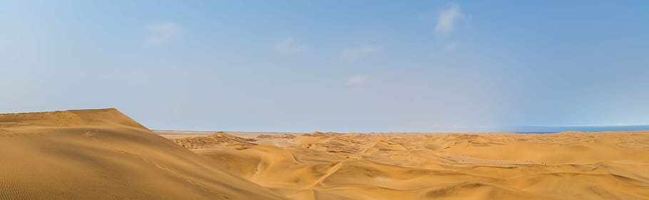 landscape photo of desert, africa, namibia, namib desert, dunes, HD wallpaper