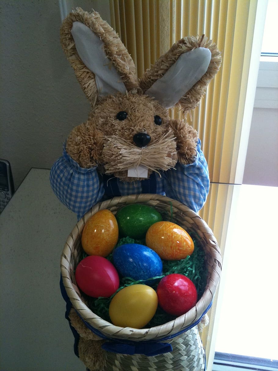 easter, easter bunny, easter eggs, rabbit - Animal, decoration HD wallpaper