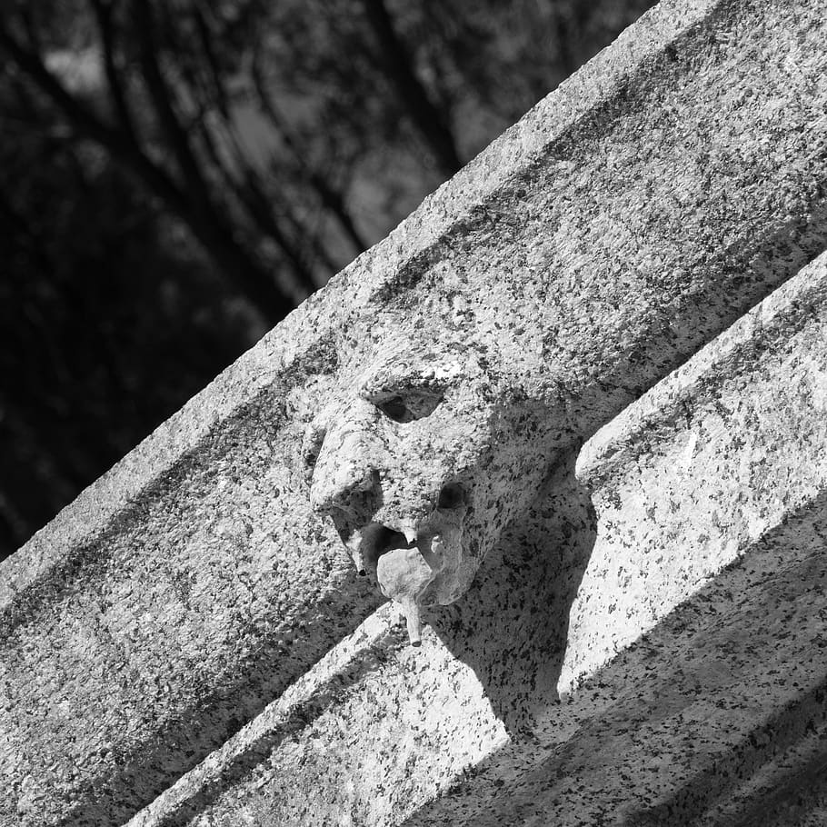 gargoyle, old, stone, architecture, closeup, abstract, outdoors HD wallpaper