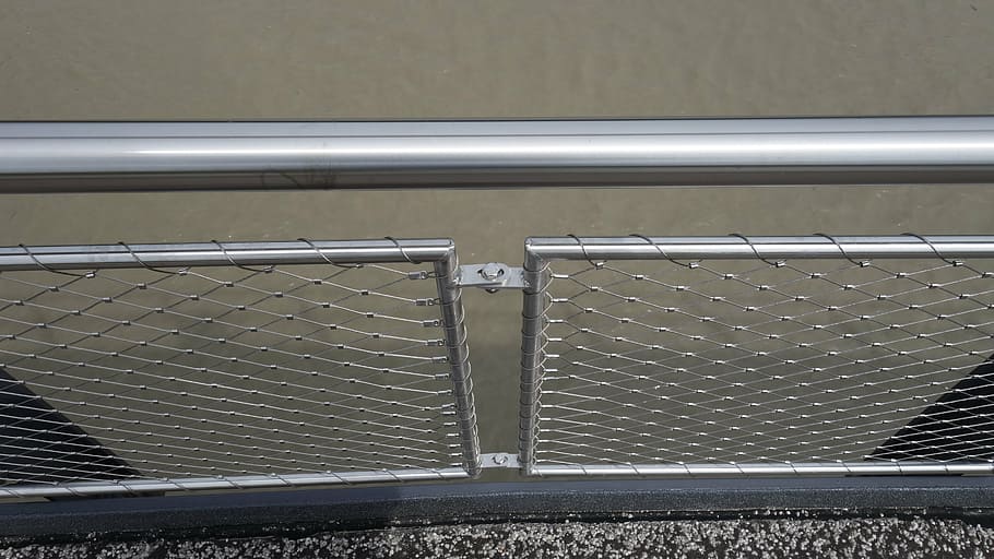 wire, pipes, railing, bridge railing, regularly, lines, geometry HD wallpaper