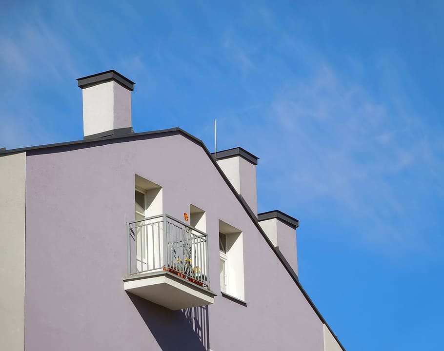 House, Balcony, Wall, Building, the window, apartment, architecture, HD wallpaper