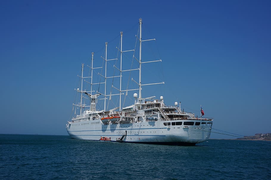 Sailing Yacht, Ship, Wind Surf, five master, nautical vessel HD wallpaper