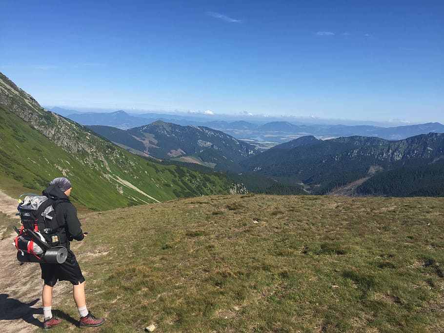 hiking, mountains, nature, leisure activity, scenics - nature HD wallpaper