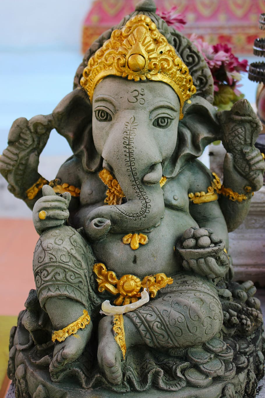 Ganesha figurine, statue, lord ganesha, religious, culture, religion