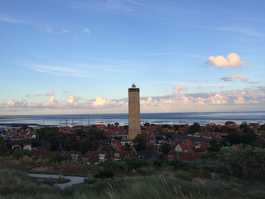 terschelling, holiday, wadden, lighthouse, west frisian, beach, HD wallpaper