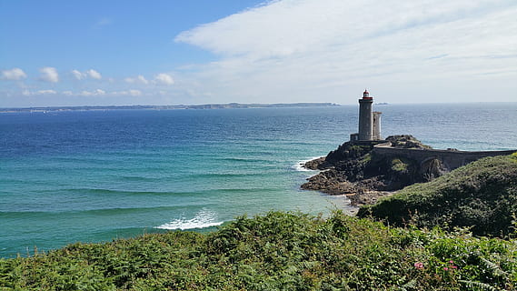 rade, brest, ocean, brittany, lighthouse, kitty, brest harbor HD wallpaper