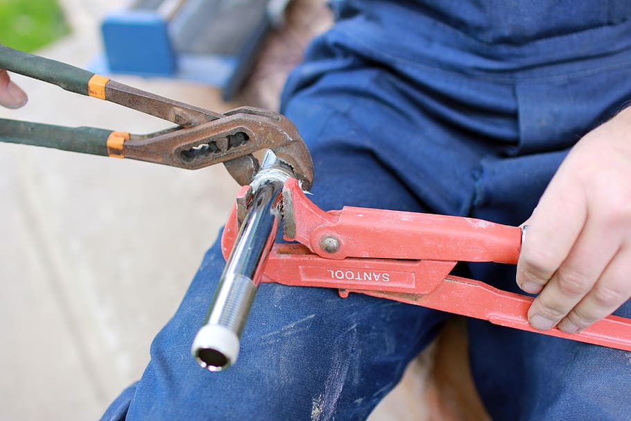 work, hand, tools, clamp, equipment, key, trumpet, hands, fingers HD wallpaper