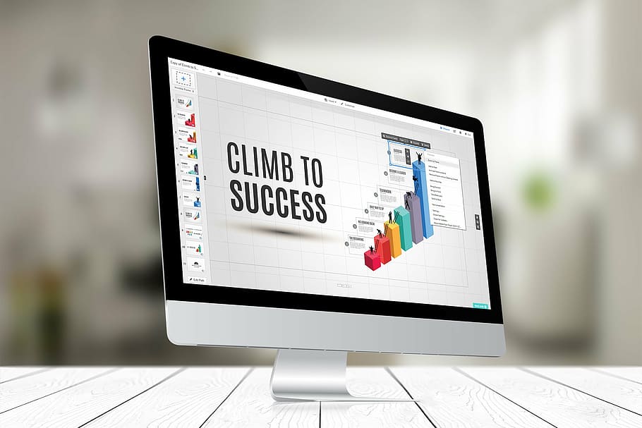 gray flat screen computer monitor, imac, computer screen, business HD wallpaper