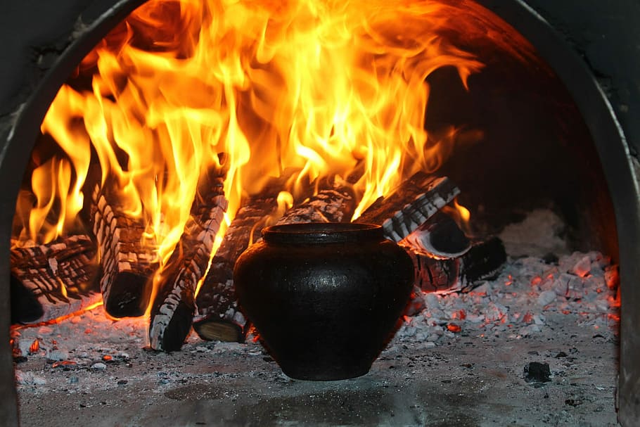 flash, heat, hot, oven, fire, comfort, koster, spark, burning HD wallpaper