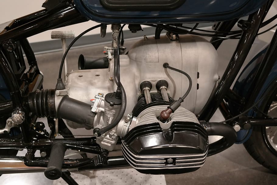 bmw, motorcycle, engine, retro, transportation, mode of transportation HD wallpaper