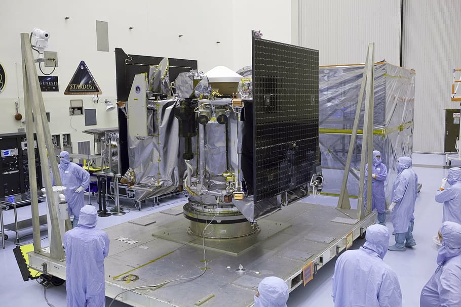 purple wearing purple gown inside laboratory, spacecraft, launch HD wallpaper