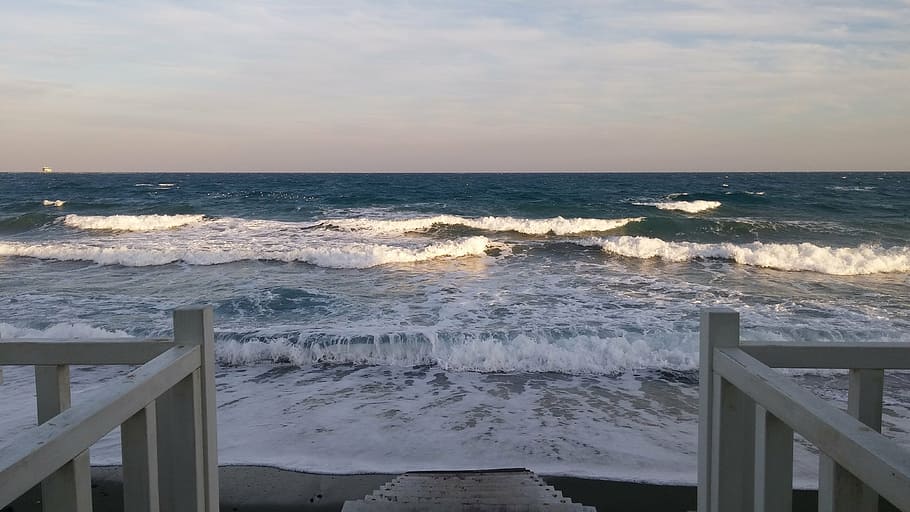 sea, waves, nature, beach, outdoor, holiday, travel, water HD wallpaper