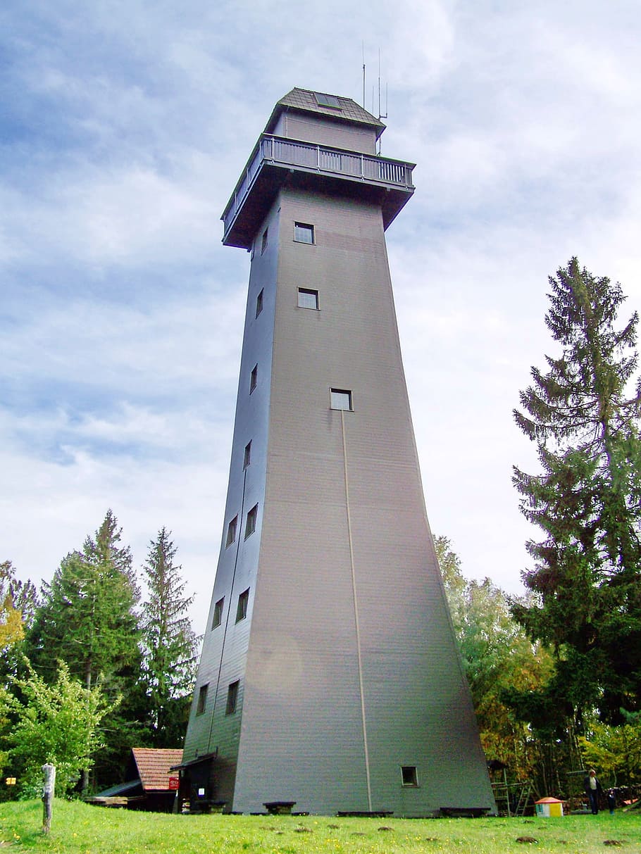 lookout tower, jauerling mountain, austria, sky, tree, architecture HD wallpaper