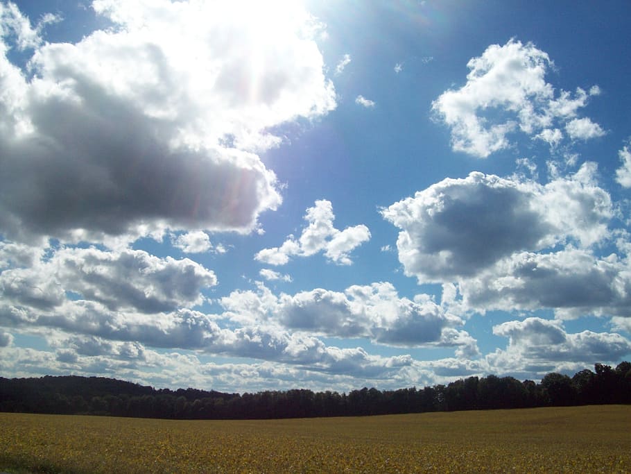 sun, clouds, macedon, landscape, horizon, cloud - sky, beauty in nature HD wallpaper