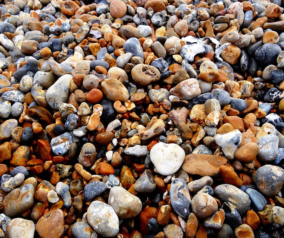 Bank, Stones, Beach, Pebbles, rock - Object, stone - Object, HD wallpaper