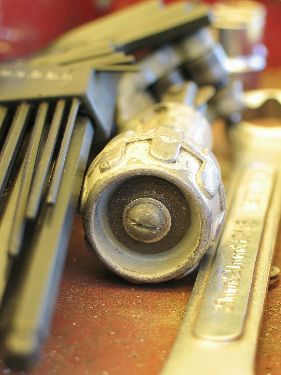 tools, allen key, spanner, metal, close-up, still life, no people HD wallpaper