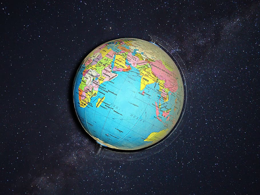 desk globe, earth, planet, continents, geography, planet - Space HD wallpaper
