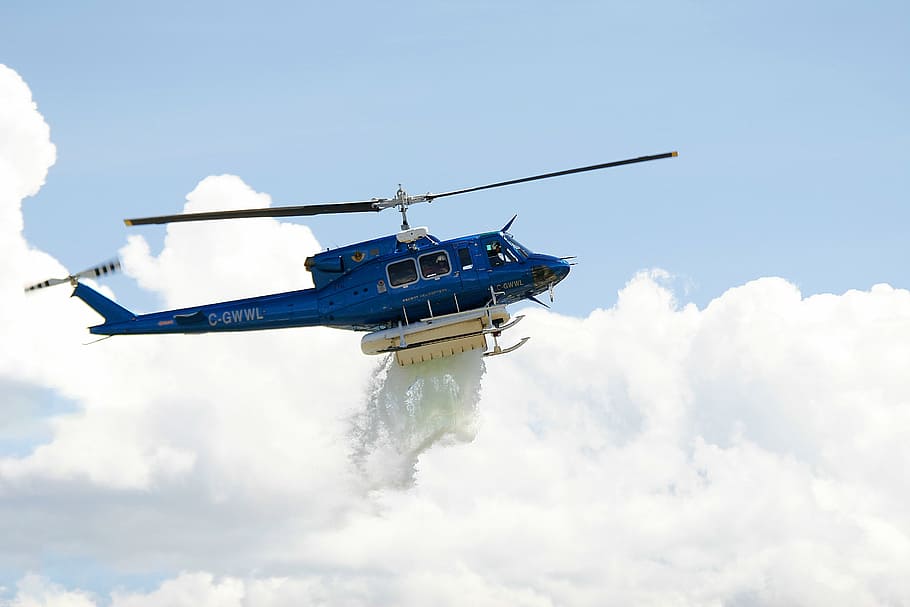 helicopter, flying, rescue, emergency, fire fighting, aircraft HD wallpaper
