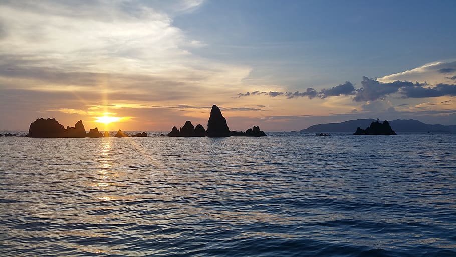 sunset, view, thailand, sea, amazing, water, sky, beauty in nature HD wallpaper