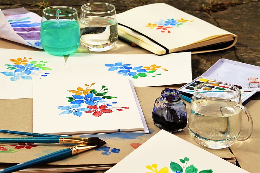 back to school, school start, art class, joy, colorful, paint HD wallpaper