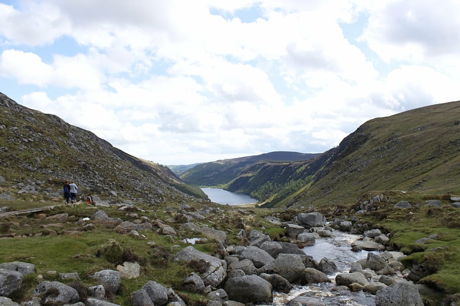 river, scenery, ireland, glendalough, landscape, irish, nature, HD wallpaper