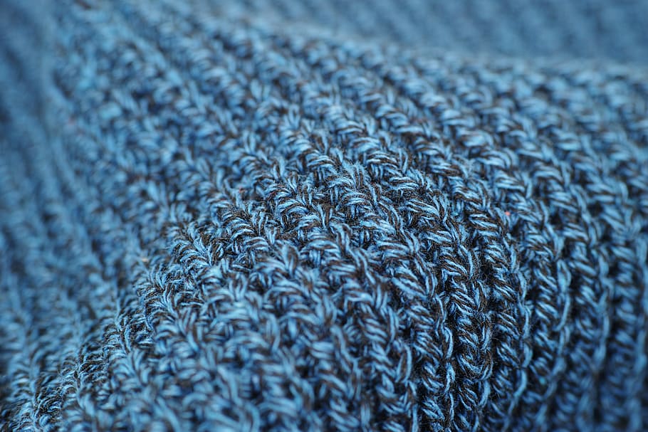 close-up photo of black and green textile, fabric, blue, abstract HD wallpaper