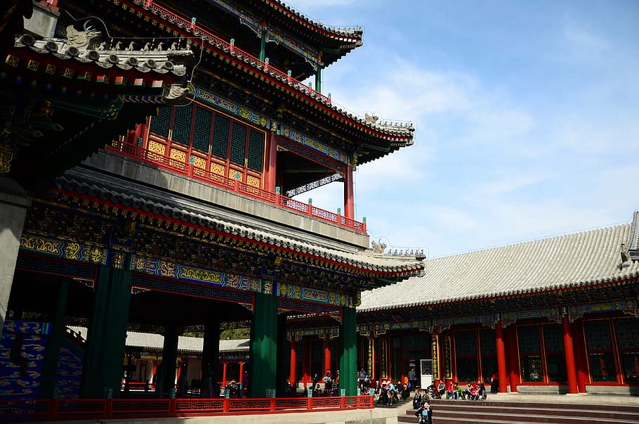 china, building, look up, old, architecture, built structure HD wallpaper