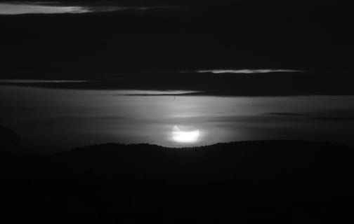 Eclipse, Partial Eclipse, black and white, monochrome, sun HD wallpaper