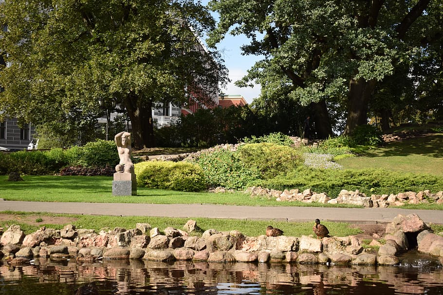 park, city, green, tree, town, grass, city park, nature, travel HD wallpaper