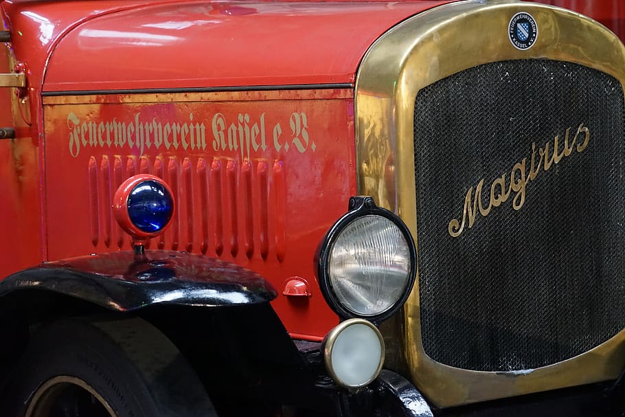 fire, old, museum, fire truck, oldtimer, delete, magirus dl-24 HD wallpaper