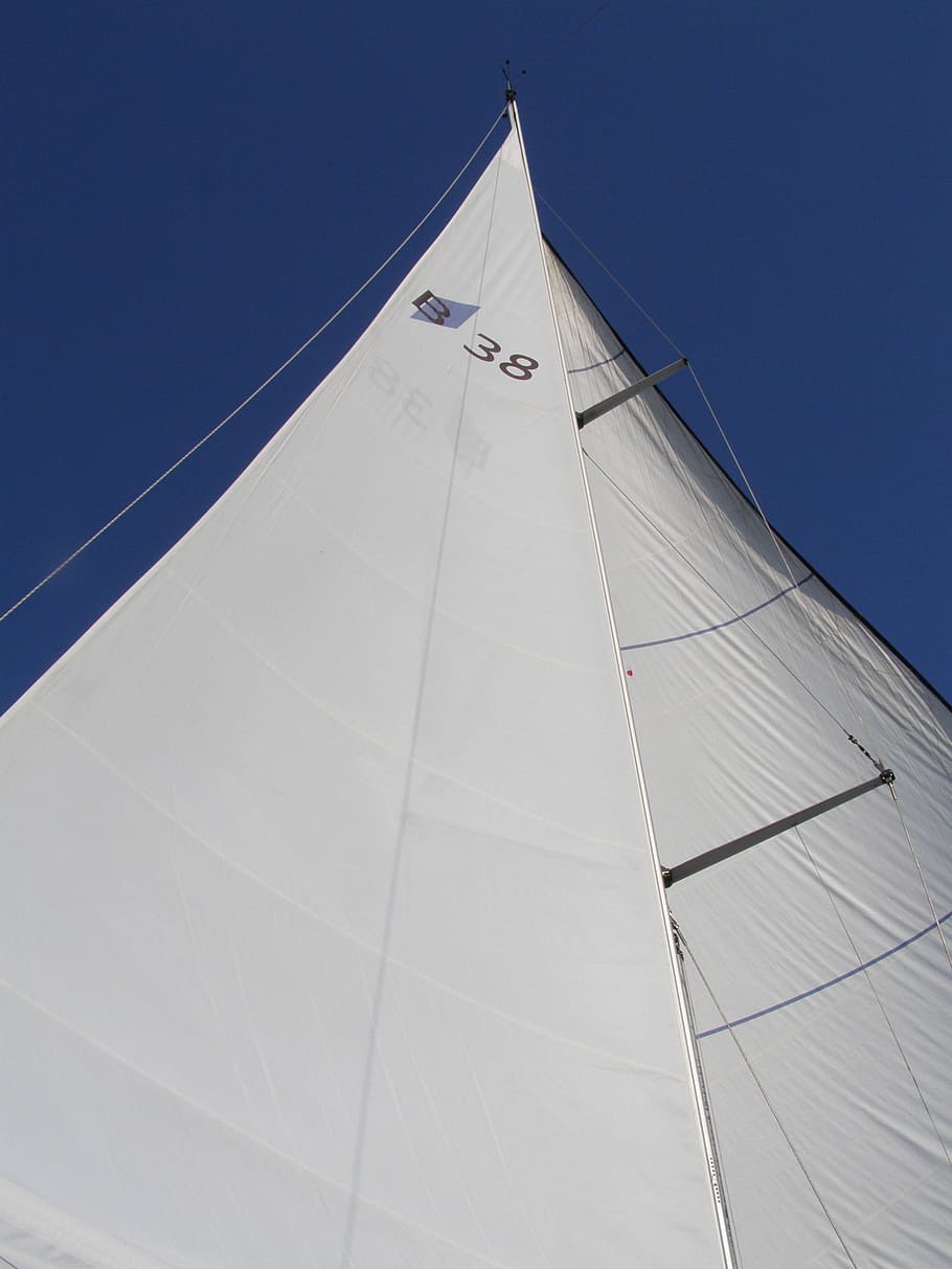 Sky, Sailboat, Sailing, sailing ship, nautical vessel, blue HD wallpaper