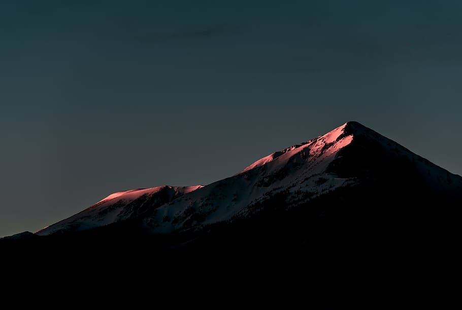 snow covered mountain, highland, cloud, sky, summit, ridge HD wallpaper
